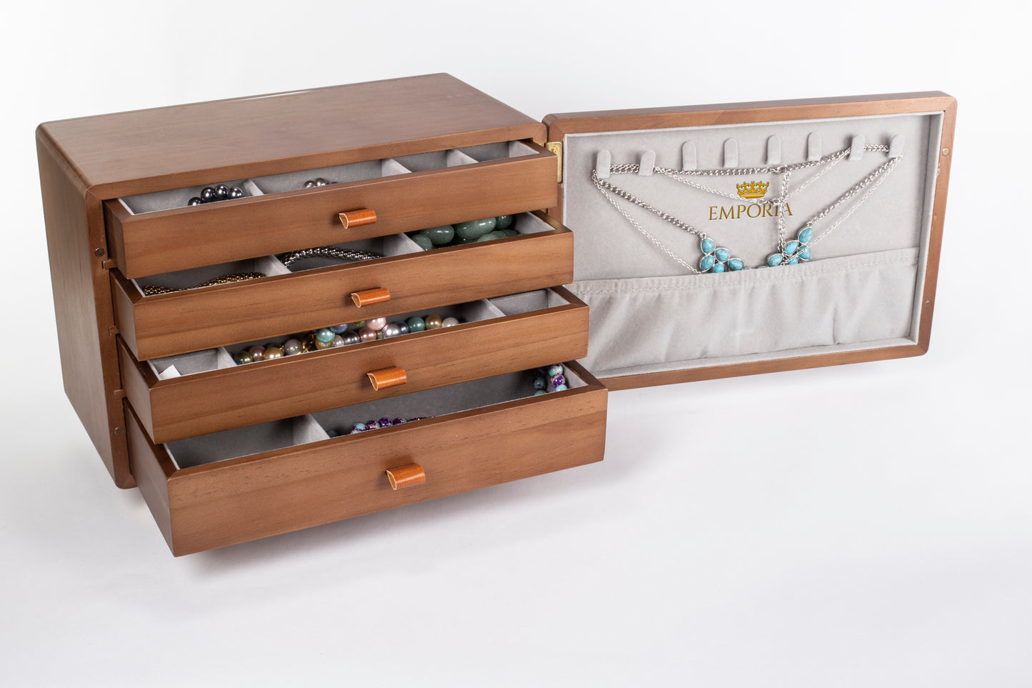 Organizator de bijuterii Emporia cu sertare multiple – mini comodă