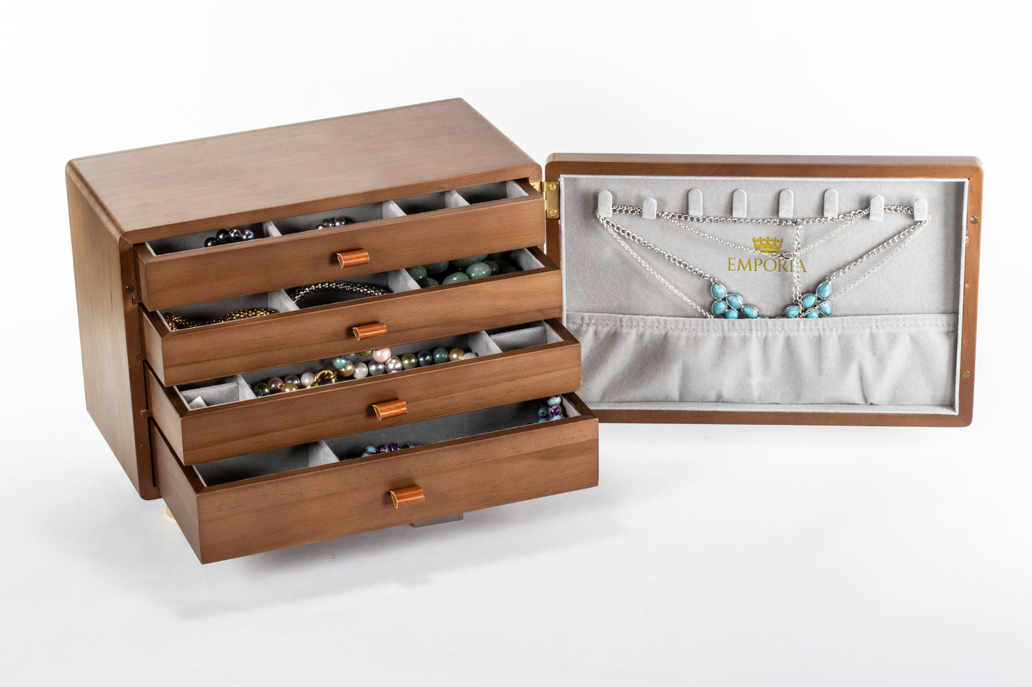 Organizator de bijuterii Emporia cu sertare multiple – mini comodă