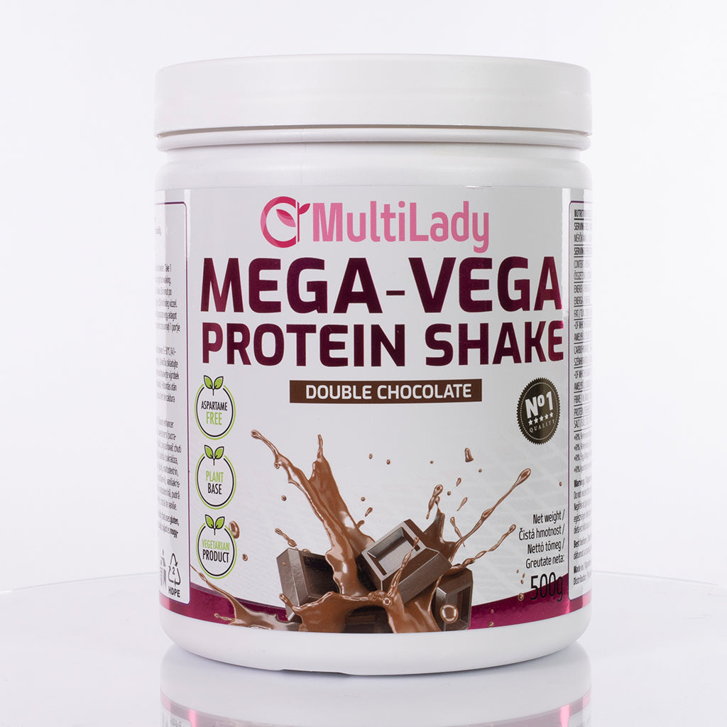 Shake proteic ML Mega Vega, ciocolată dublă