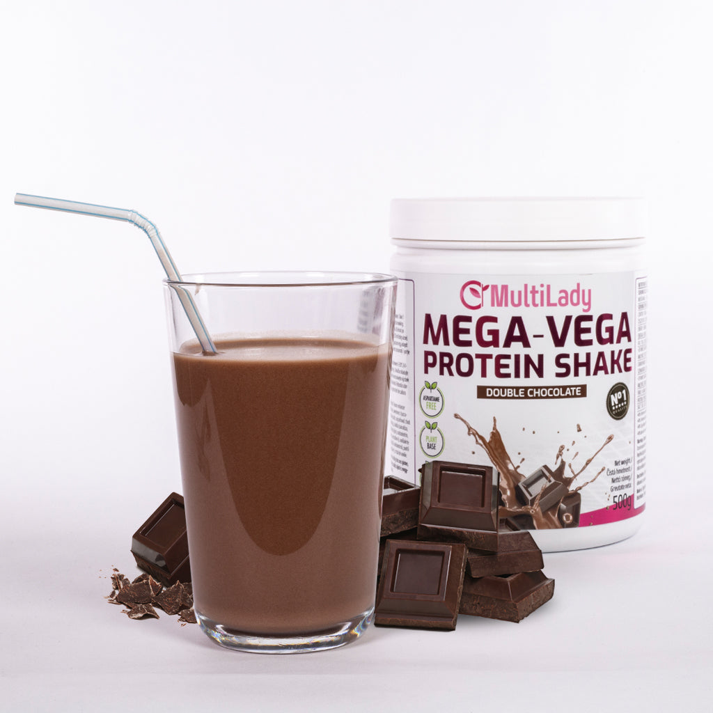 Shake proteic ML Mega Vega, ciocolată dublă 1 