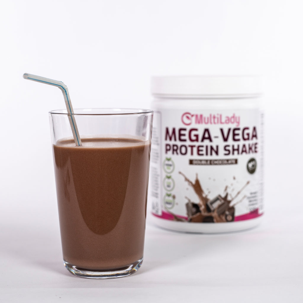 Shake proteic ML Mega Vega, ciocolată dublă 6 