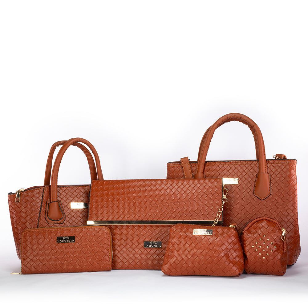 Set de 6 genți din Colecția de vară Emporia 2024 - "'Atemporal", maro. 1 