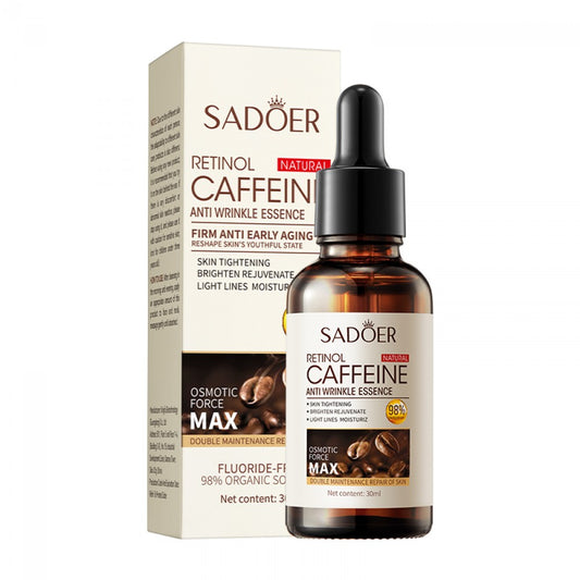 Ser facial antirid cu retinol și cafeină SADOER