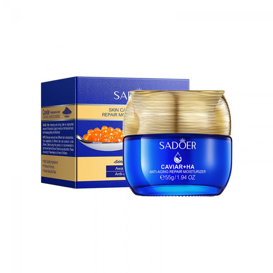 Cremă facială regeneratoare și anti-îmbătrânire cu caviar și acid hialuronic SADOER