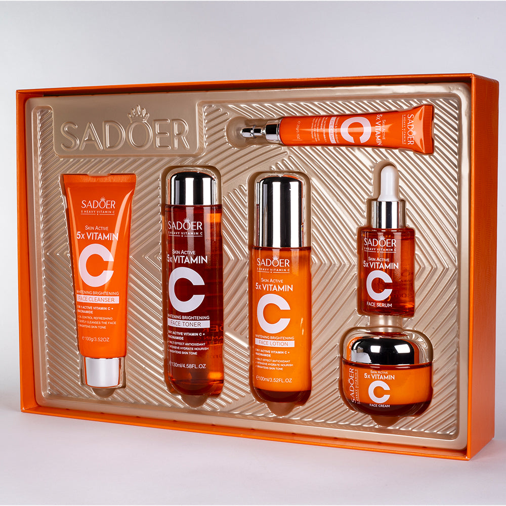 Set Cadou SADOER cu Vitamina C pentru Hidratarea și Uniformizarea nuanței Tenului – 6 Piese 10 