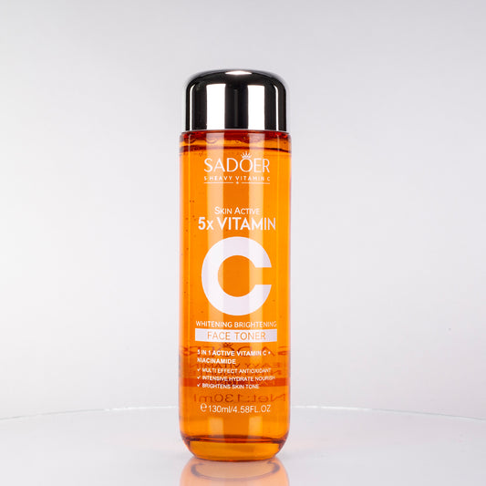 SADOER – 5 tipuri de loțiuni tonice pentru față cu vitamina C, cu efect hidratant și uniformizant