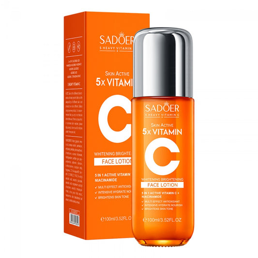 Lapte facial hidratant și fermizant cu 5 tipuri de Vitamina C SADOER