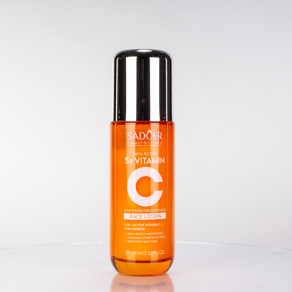 Lapte facial hidratant și fermizant cu 5 tipuri de Vitamina C SADOER 2 