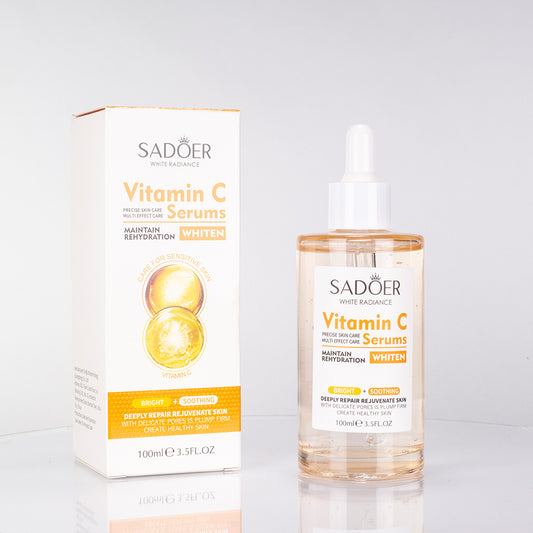 Ser facial hidratant și pentru uniformizarea nuanței tenului cu Vitamina C SADOER