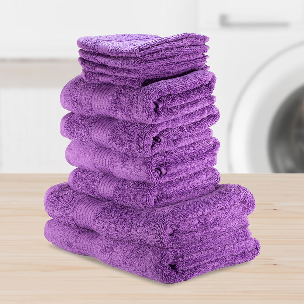 Set de prosoape 100% bumbac extra moale 5 + 5 bucăți, în culori vesele luminoase 40 