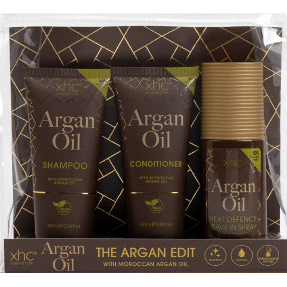 XHC The Argan Edit – Set cadou pentru îngrijirea părului, cu ulei de argan marocan 1 