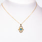 Colier din Aliaj Placat cu Aur ( 5 grame ) cu Email