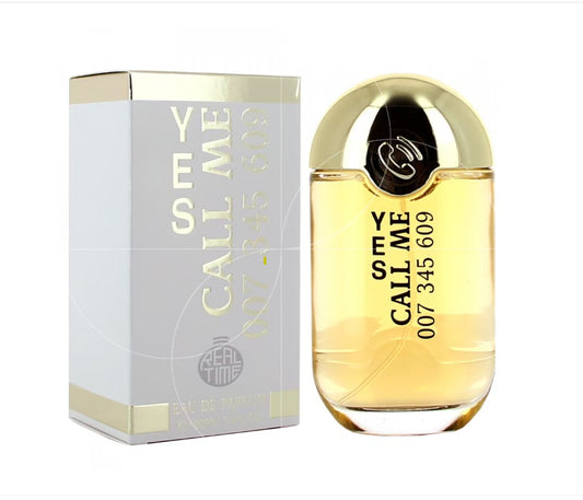 100ml Eau de Parfum Real Time Yes Call Me cu Arome Floral-Fructate și note dulci-orientale