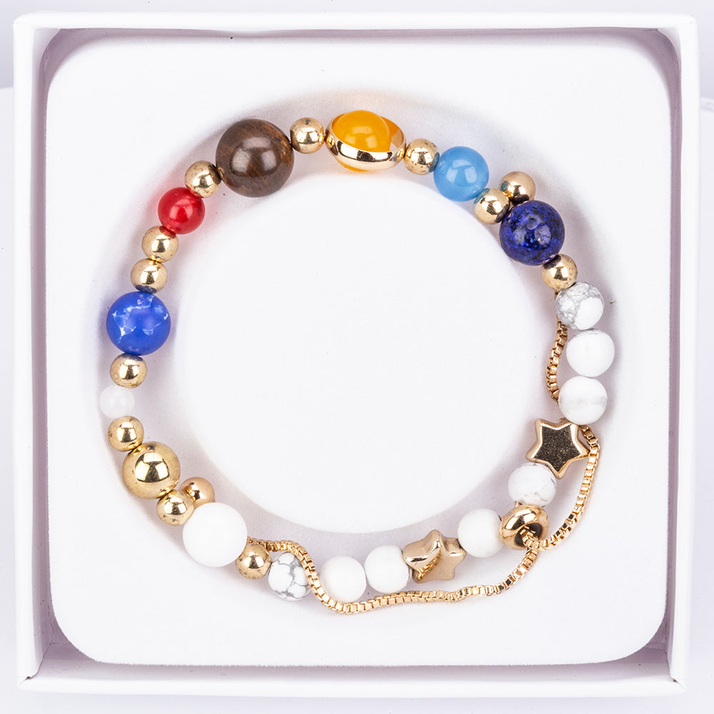 Brățară din Aliaj Placat cu Aur ( 5.8 grame ) cu Carneol și Ochi de Tigru 29 Carate 2 