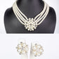 Set din Aliaj Placat cu Aur ( 120 grame ) cu Perlă de cristal și Cristal Alb Emporia®
