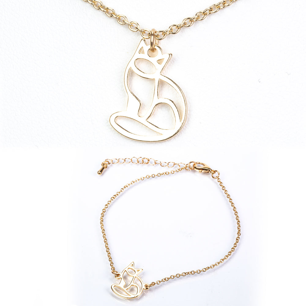 Set din Aliaj Placat cu Aur ( 6.5 grame ) ( Colier+Brățară+Pandantiv ) 4 