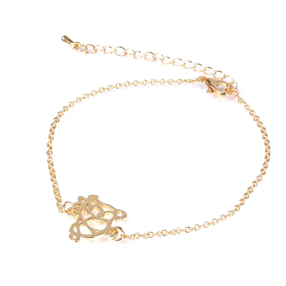 Set din Aliaj Placat cu Aur ( 6.5 grame ) ( Colier+Brățară ) 6 