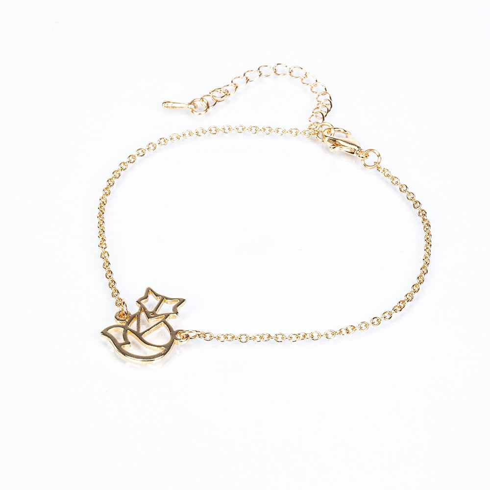 Set din Aliaj Placat cu Aur ( 6.5 grame ) ( Colier+Brățară ) 3 