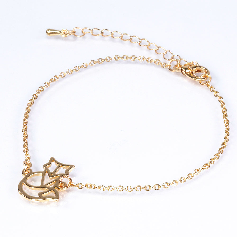 Set din Aliaj Placat cu Aur ( 6.5 grame ) ( Colier+Brățară ) 6 