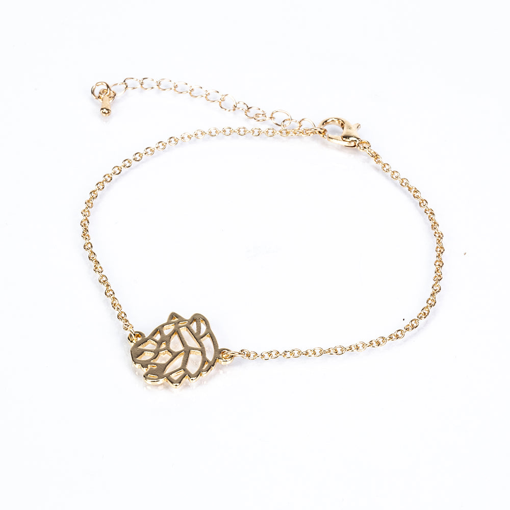 Set din Aliaj Placat cu Aur ( 6.5 grame ) ( Colier+Brățară ) 3 