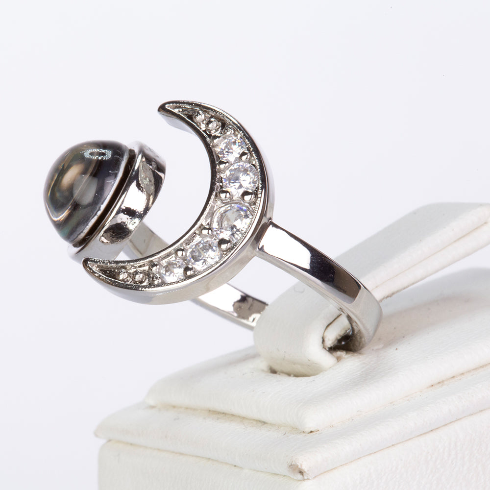 Inel din Aliaj Placat cu Aur ( 5 grame ) cu Cristal Alb Emporia®