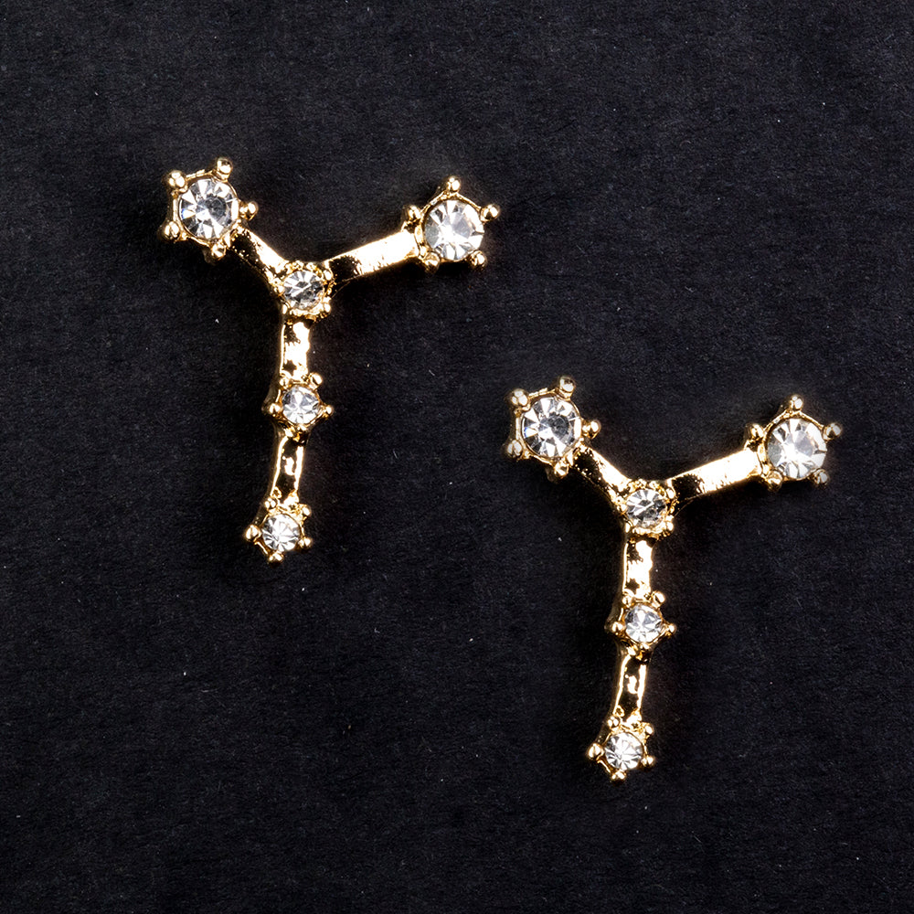 Rac Cercei din Aliaj Placat cu Aur ( 29 grame ) cu Cristal Alb Emporia®