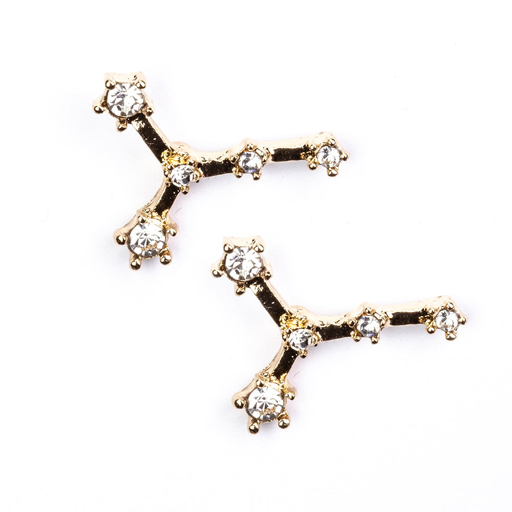 Rac Cercei din Aliaj Placat cu Aur ( 29 grame ) cu Cristal Alb Emporia®