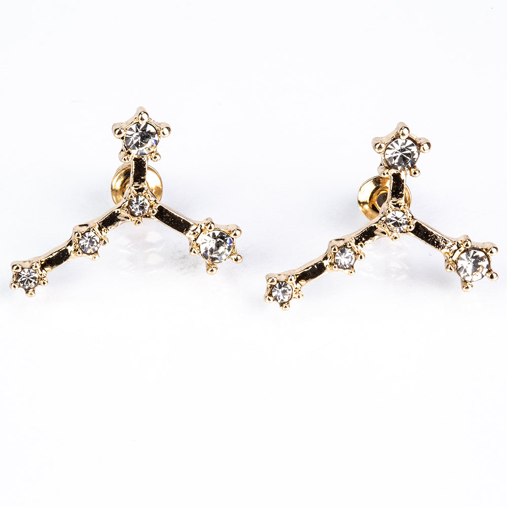 Rac Cercei din Aliaj Placat cu Aur ( 29 grame ) cu Cristal Alb Emporia®