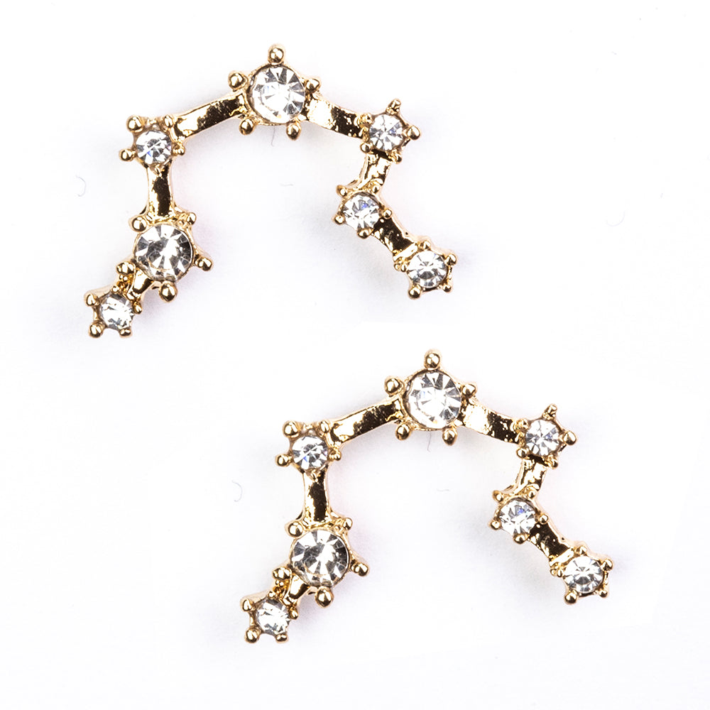 Vărsător Cercei din Aliaj Placat cu Aur ( 29 grame ) cu Cristal Alb Emporia® 3 