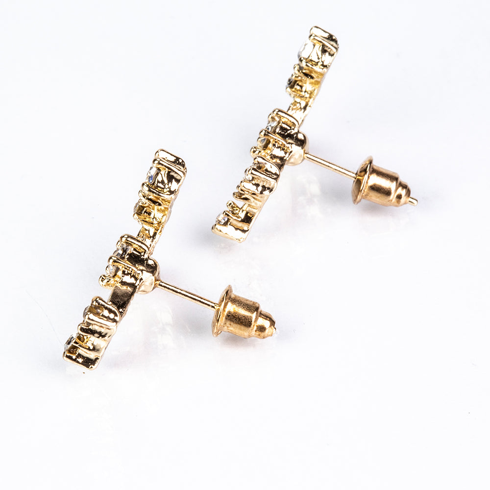 Scorpion Cercei din Aliaj Placat cu Aur ( 29 grame ) cu Cristal Alb Emporia® 5 