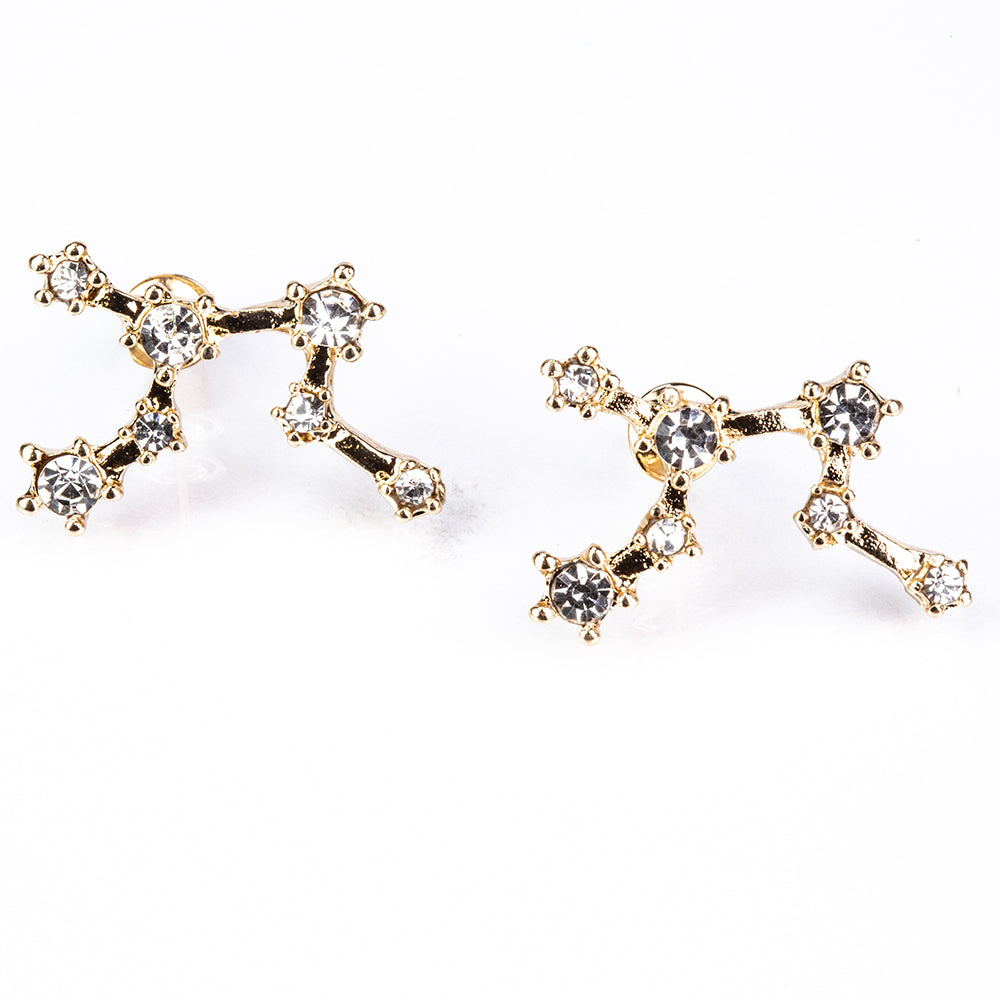 Fecioară Cercei din Aliaj Placat cu Aur ( 29 grame ) cu Cristal Alb Emporia® 4 