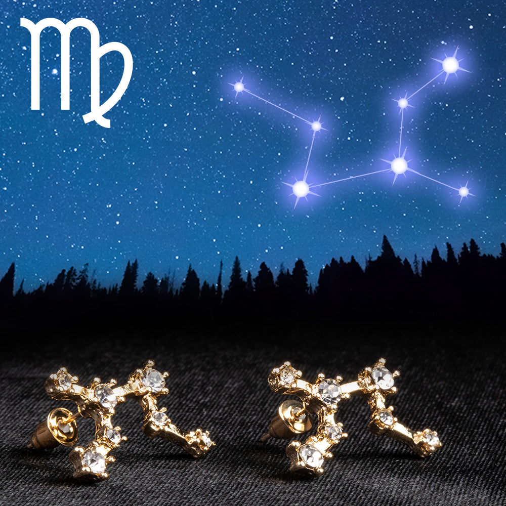 Fecioară Cercei din Aliaj Placat cu Aur ( 29 grame ) cu Cristal Alb Emporia® 1 