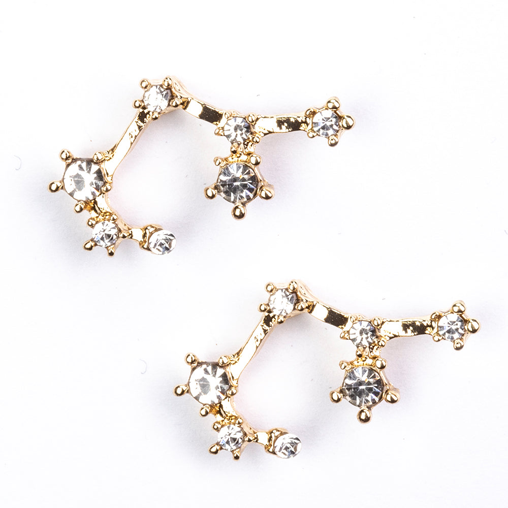 Săgetător Cercei din Aliaj Placat cu Aur ( 29 grame ) cu Cristal Alb Emporia® 3 