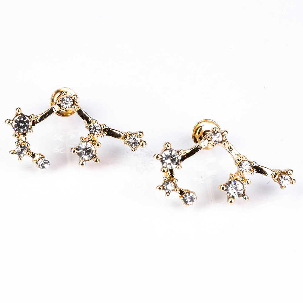 Săgetător Cercei din Aliaj Placat cu Aur ( 29 grame ) cu Cristal Alb Emporia® 4 