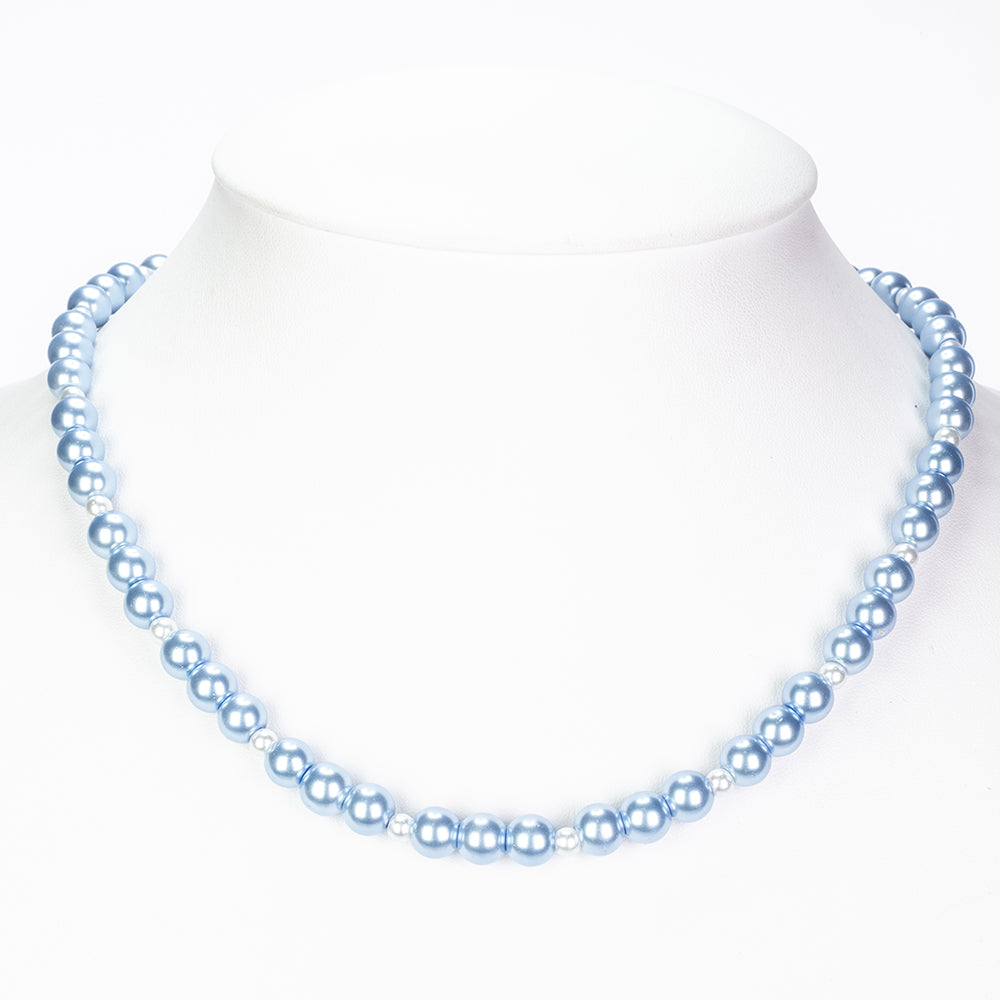 Colier din Mărgele ( 80 grame ) cu Perlă de cristal 1 