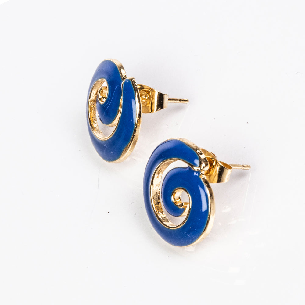 Set din Aliaj Placat cu Aur ( 35.29 grame ) cu Email ( Colier+Cercei ) 3 