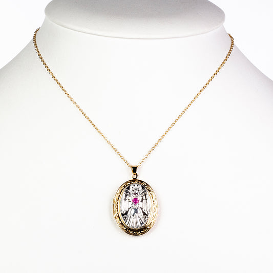 Colier cu medalion protector angelic