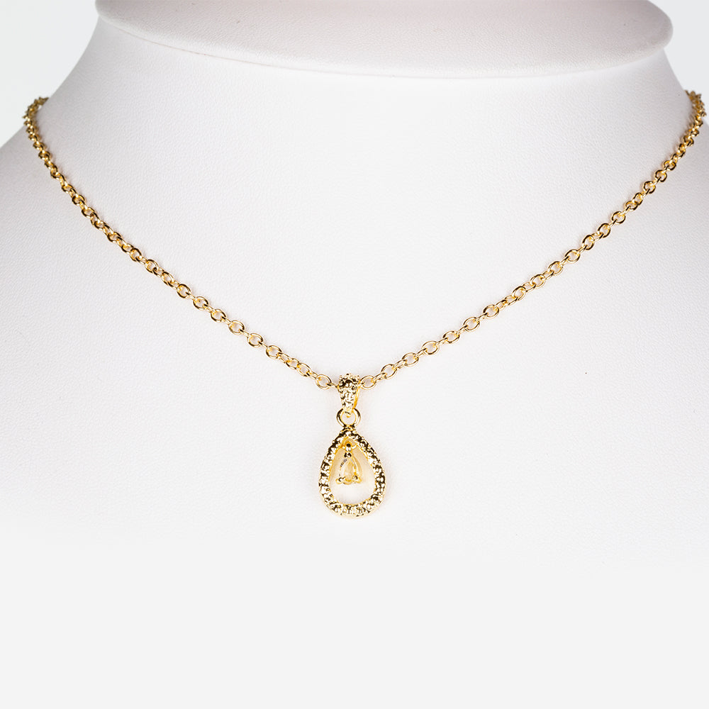 Ceas din Aliaj Placat cu Aur ( 62 grame ) cu Rubin și Cristal Alb Emporia® 0.92 Carate ( Colier+Cercei+Pandantiv )