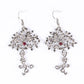 Cruce Cercei din Aliaj Placat cu Aur ( 13.3 grame ) cu Rubin 0.26 Carate
