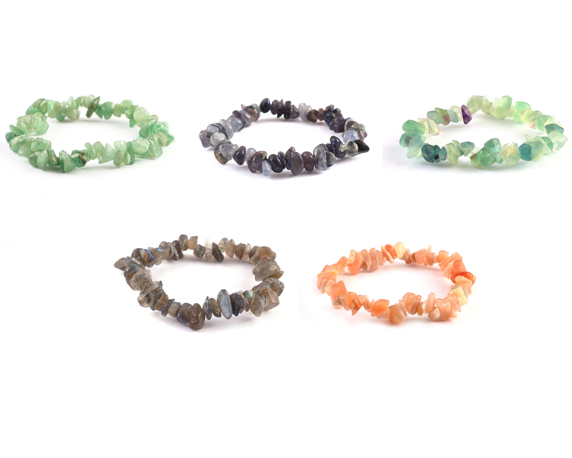 Set din Pepită cu Labradorit și Citrin 3 