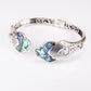 Brățară din Argint 925 ( 20.18 grame ) cu Scoică Abalone și Lapis Lazuli 9.6 Carate