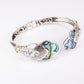 Brățară din Argint 925 ( 20.18 grame ) cu Scoică Abalone și Lapis Lazuli 9.6 Carate