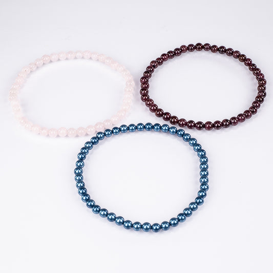 Set din Pepită cu Cuarţ Roz și Granat Roșu 96.25 Carate ( Brățară )