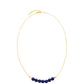 Colier din Argint 925 Placat cu Aur ( 1.84 grame ) cu Lapis Lazuli 28 Carate
