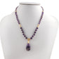 Colier din Aliaj Placat cu Aur ( 4.53 grame ) cu Ametist 110.95 Carate