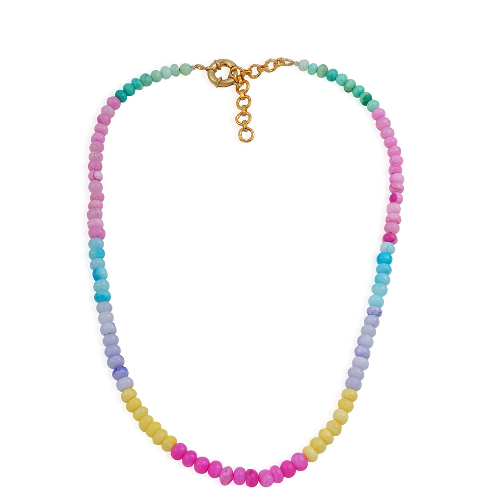 Colier din Aliaj Placat cu Aur ( 3.12 grame ) cu Opal 94.03 Carate 4 