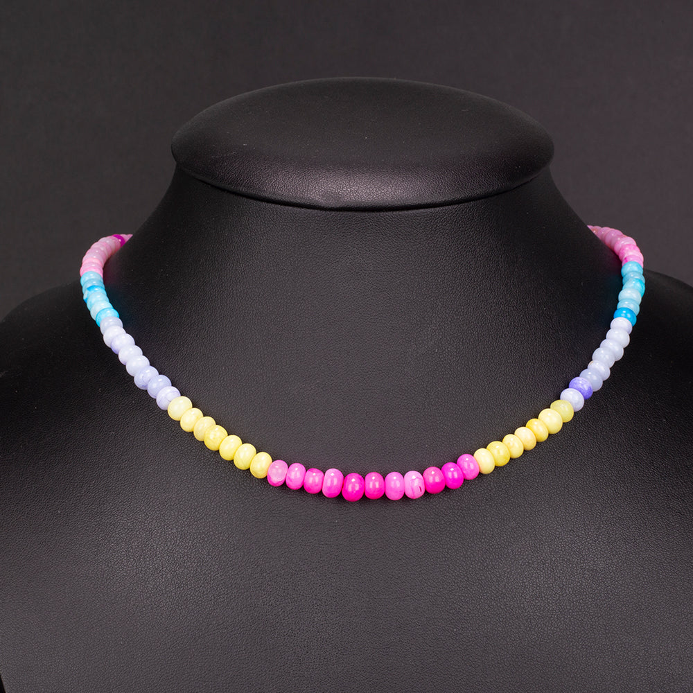 Colier din Aliaj Placat cu Aur ( 3.12 grame ) cu Opal 94.03 Carate 1 