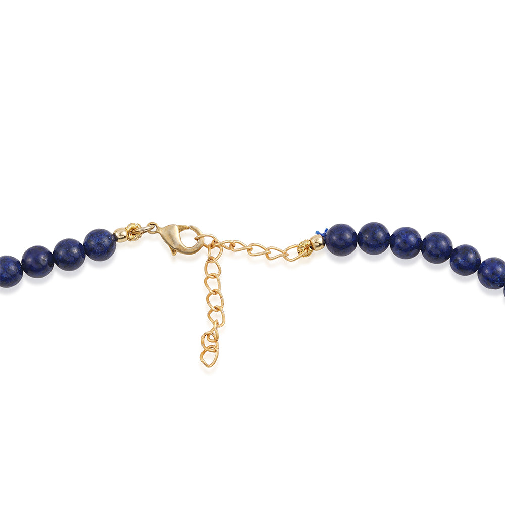 Colier din Aliaj Placat cu Aur ( 5.91 grame ) cu Lapis Lazuli 29.57 Carate 5 