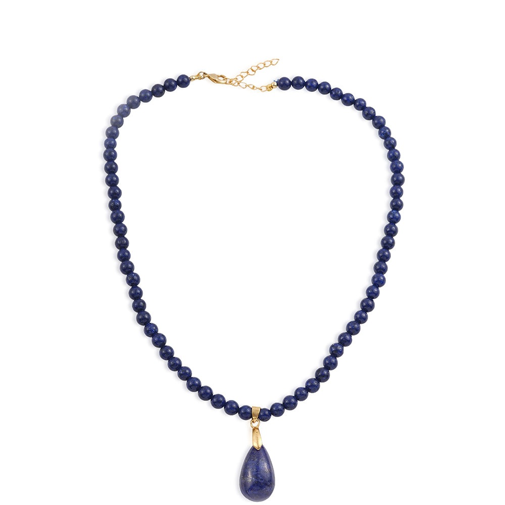 Colier din Aliaj Placat cu Aur ( 5.91 grame ) cu Lapis Lazuli 29.57 Carate