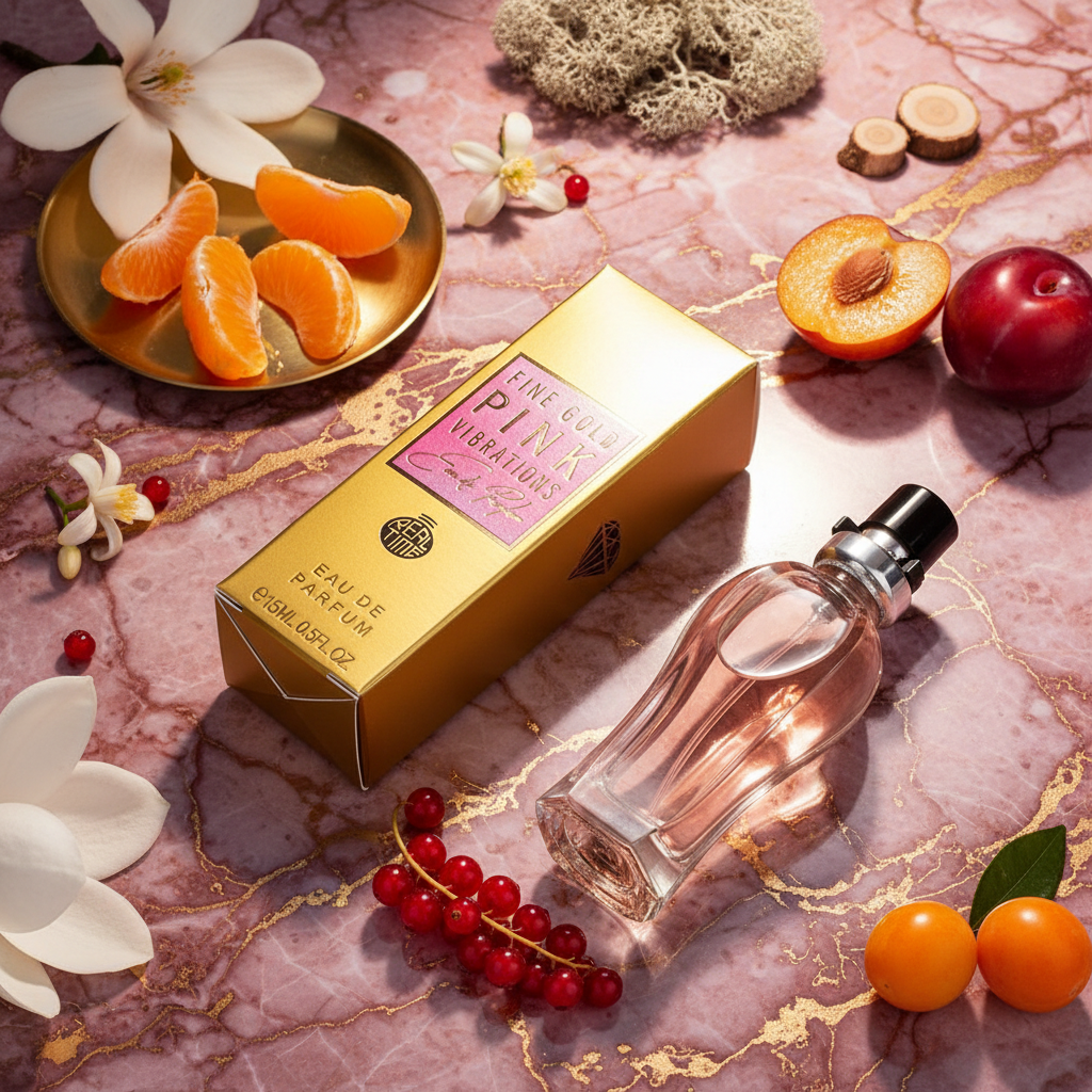 15 ml EDP „FINE GOLD PINK VIBRATIONS” parfum citric fructat 1 